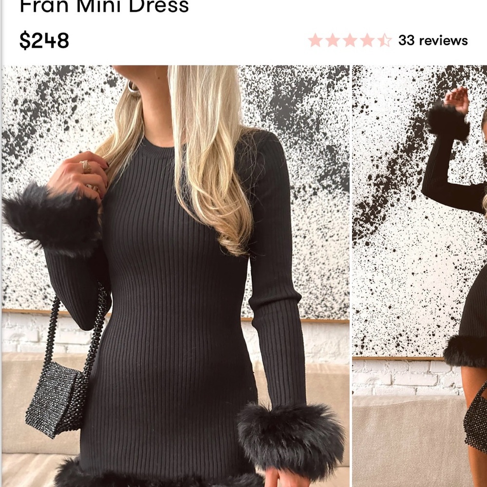 Show Me Your MuMu Black Long Sleeve Sheath Dress